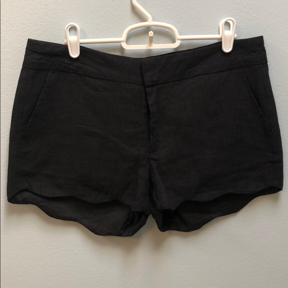 Linen blend shorts